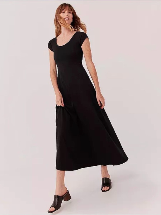 Pact Dresses & Skirts - Pact Organic Cotton Fit & Flare Crossback Maxi Dress